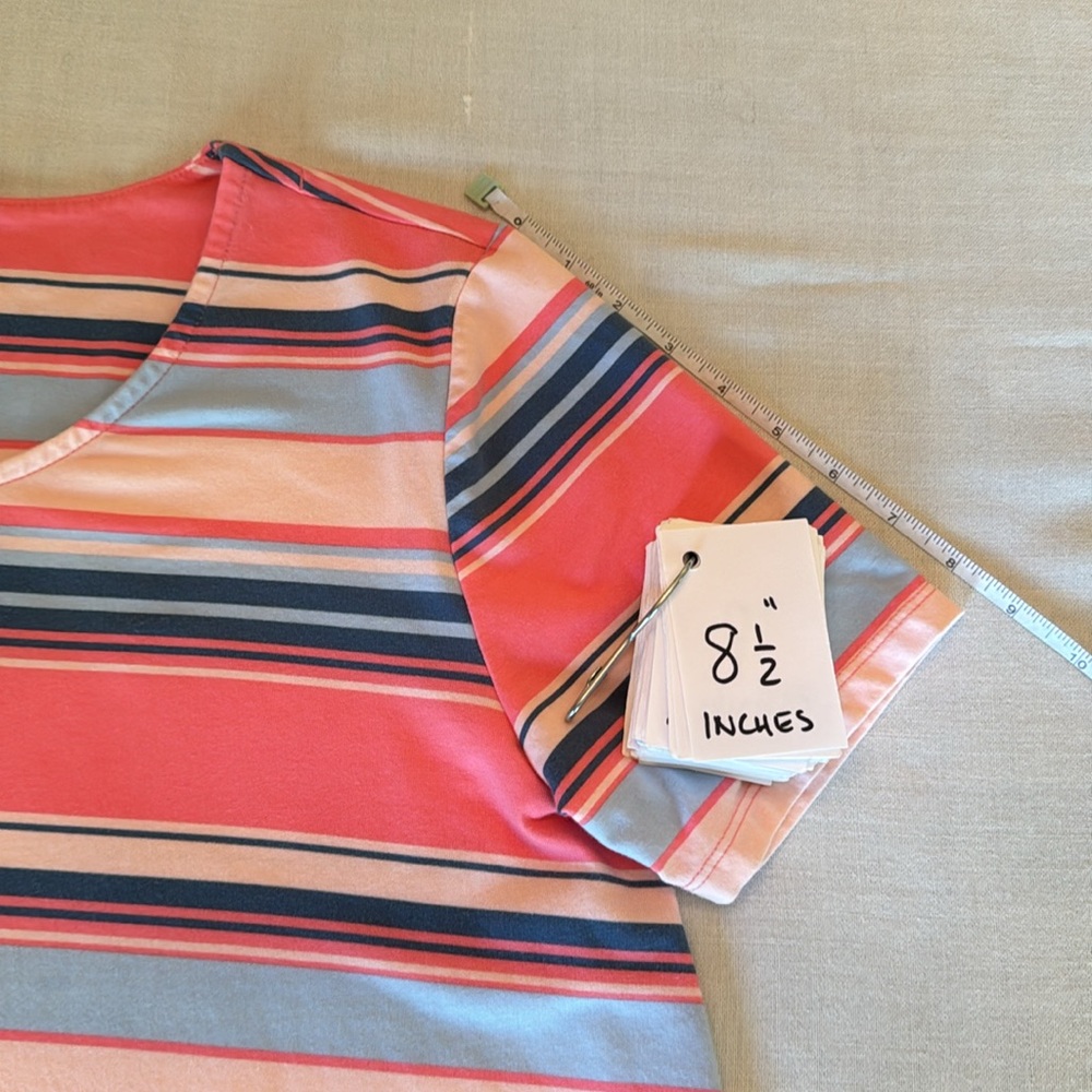 Denim&Co Striped Swing Tunic Jersey Top - Picture 10 of 13